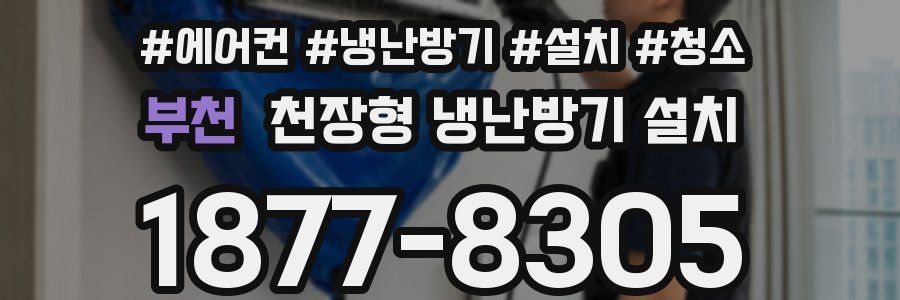 부천 천장형 냉난방기 설치