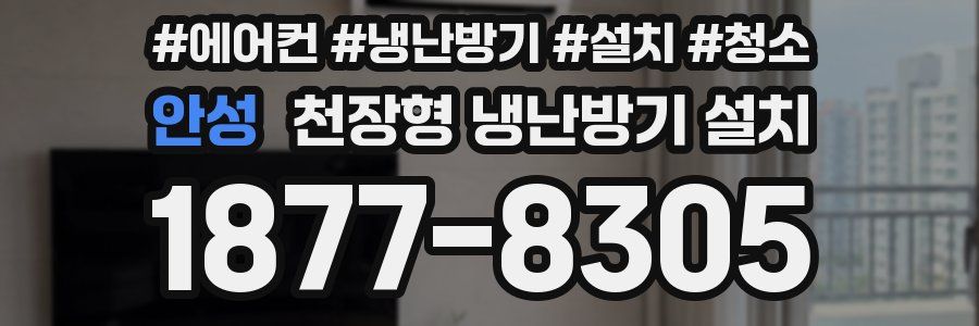 안성 천장형 냉난방기 설치