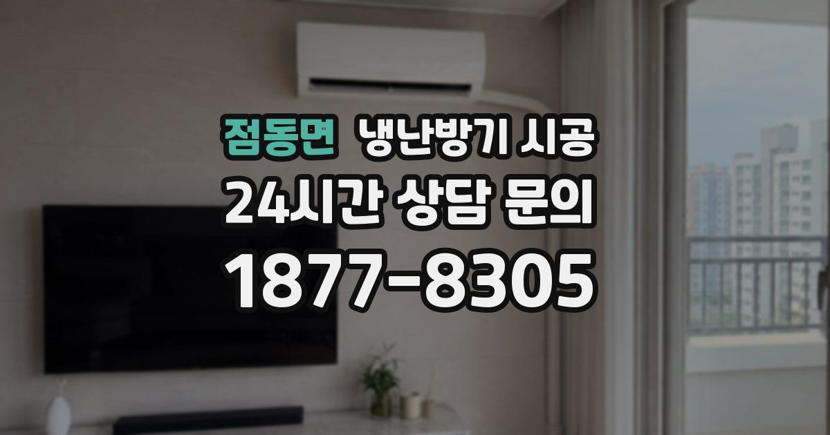 점동면 냉난방기 시공