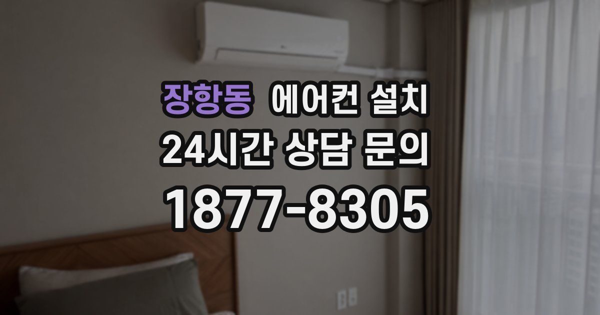 장항동 에어컨 설치