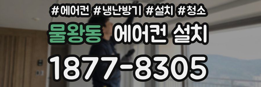 물왕동 에어컨 설치