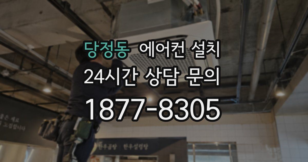 당정동 에어컨 설치