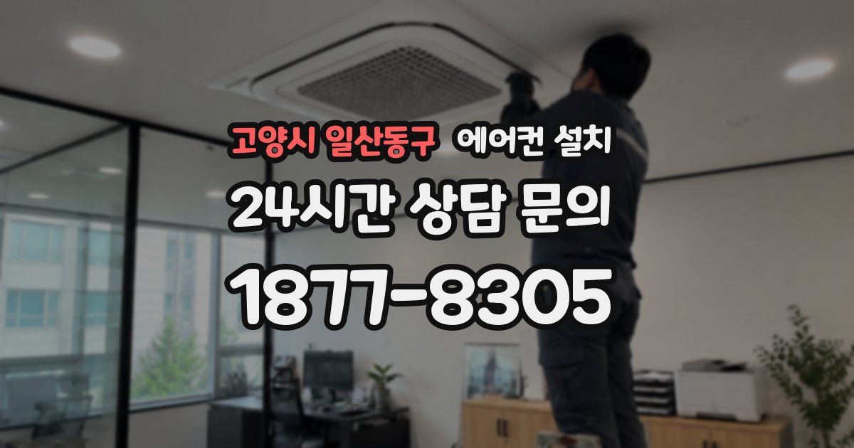 고양시 일산동구 에어컨 설치