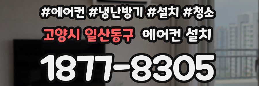 고양시 일산동구 에어컨 설치