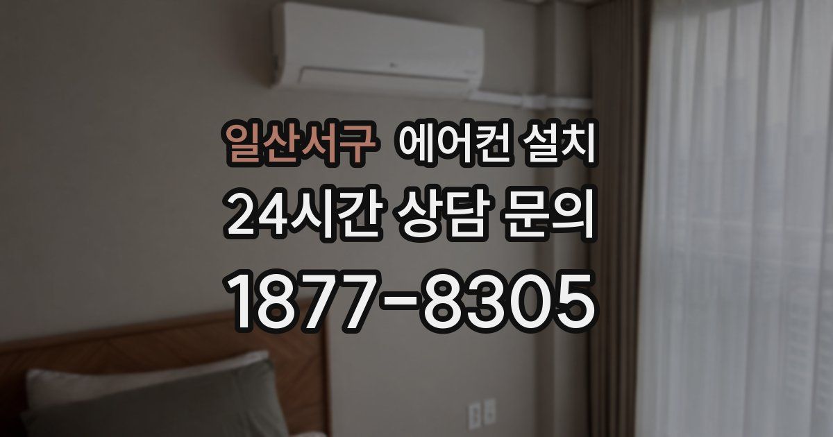 일산서구 에어컨 설치