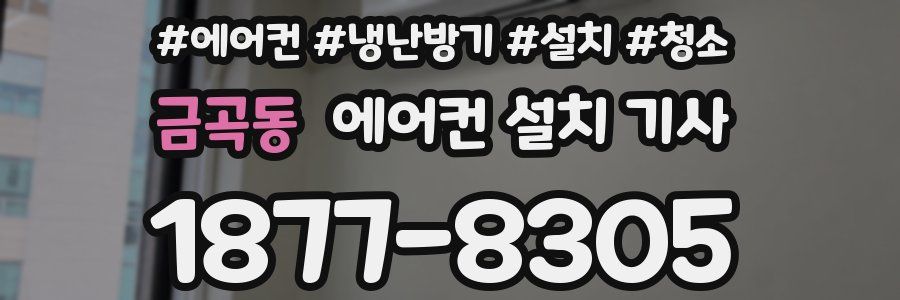 금곡동 에어컨 설치 기사