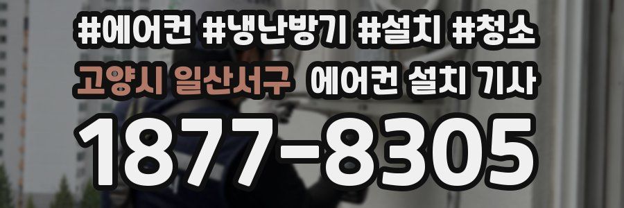 고양시 일산서구 에어컨 설치 기사