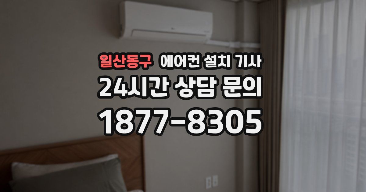 일산동구 에어컨 설치 기사