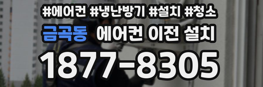 금곡동 에어컨 이전 설치