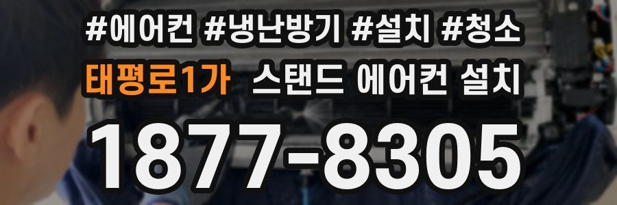 태평로1가 스탠드 에어컨 설치