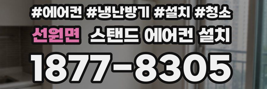 선원면 스탠드 에어컨 설치