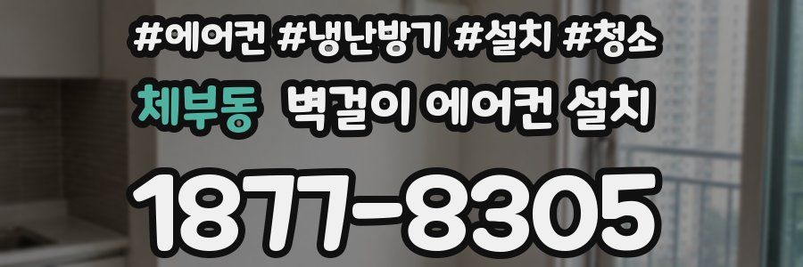 체부동 벽걸이 에어컨 설치