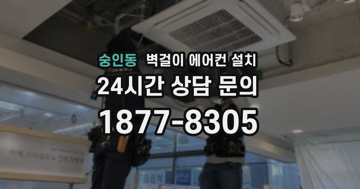 숭인동 벽걸이 에어컨 설치