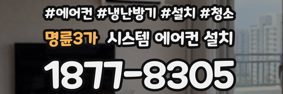 명륜3가 시스템 에어컨 설치