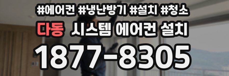 다동 시스템 에어컨 설치
