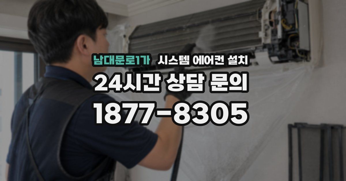 남대문로1가 시스템 에어컨 설치