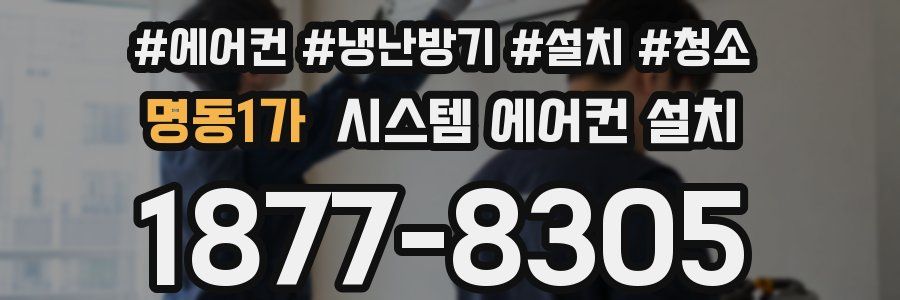 명동1가 시스템 에어컨 설치