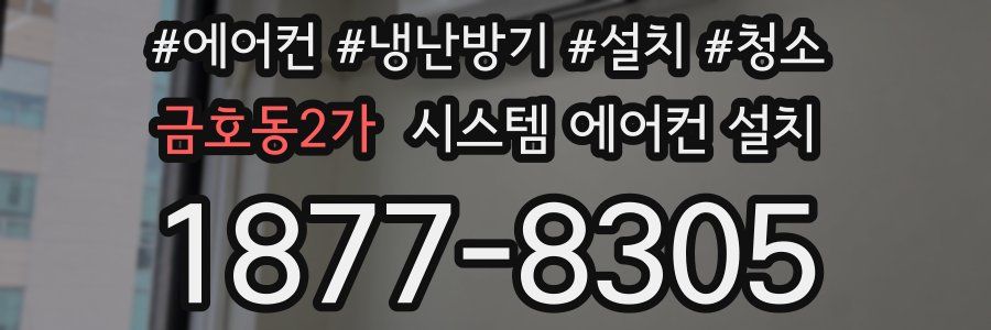 금호동2가 시스템 에어컨 설치