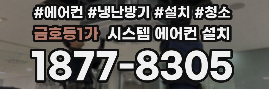 금호동1가 시스템 에어컨 설치