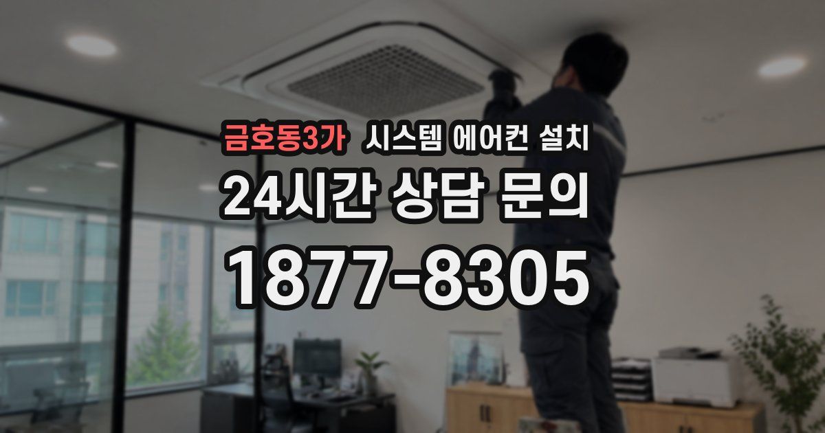 금호동3가 시스템 에어컨 설치