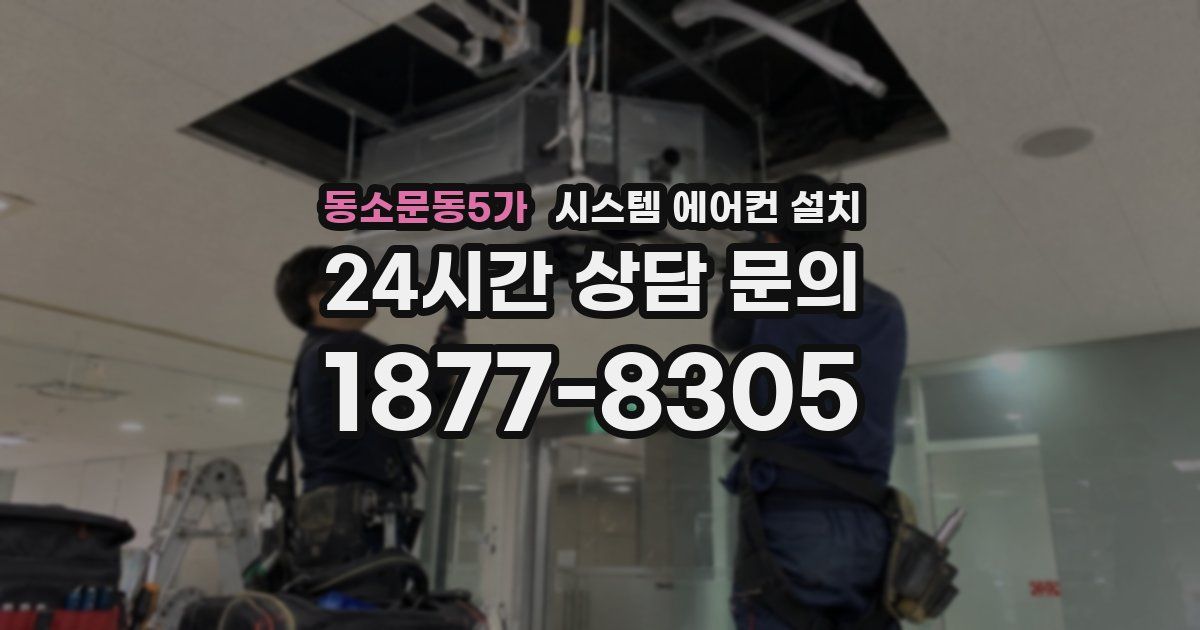 동소문동5가 시스템 에어컨 설치