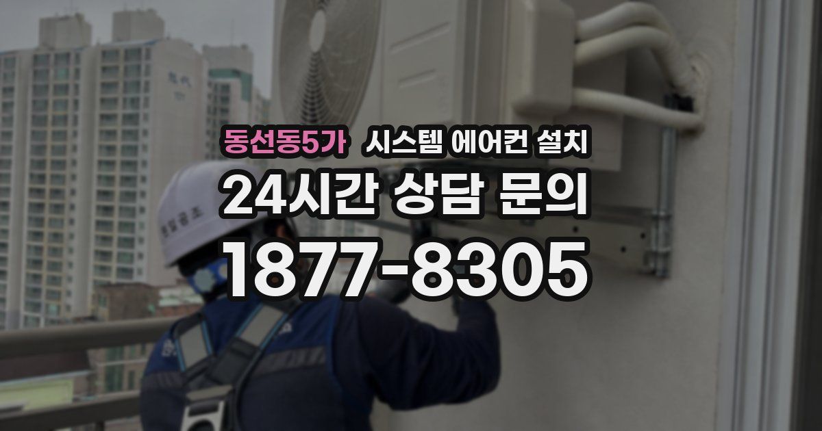 동선동5가 시스템 에어컨 설치