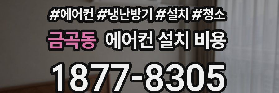 금곡동 에어컨 설치 비용