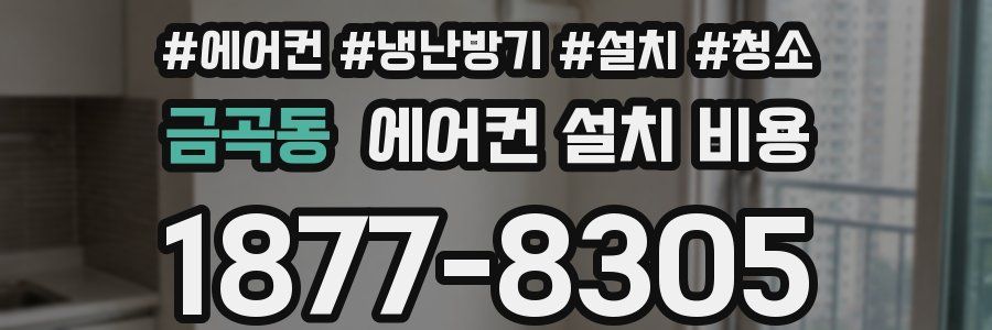 금곡동 에어컨 설치 비용