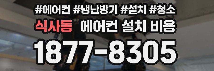식사동 에어컨 설치 비용