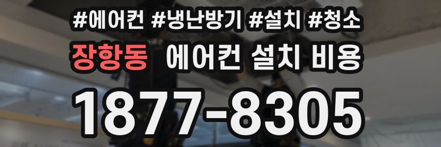 장항동 에어컨 설치 비용