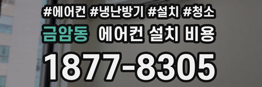 금암동 에어컨 설치 비용