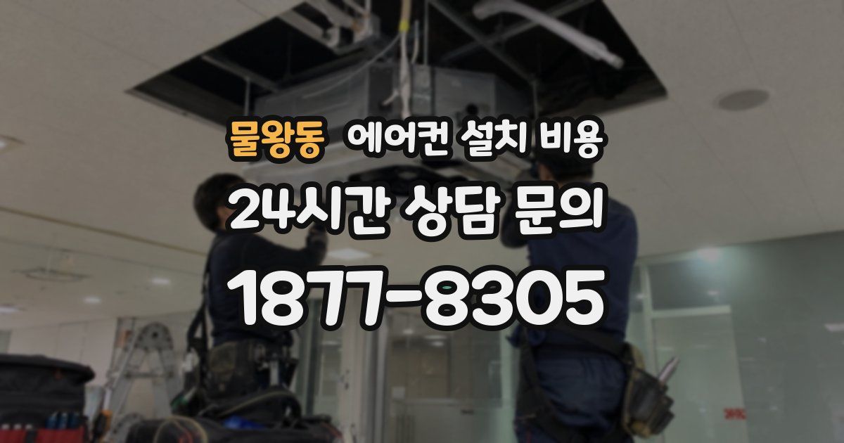 물왕동 에어컨 설치 비용