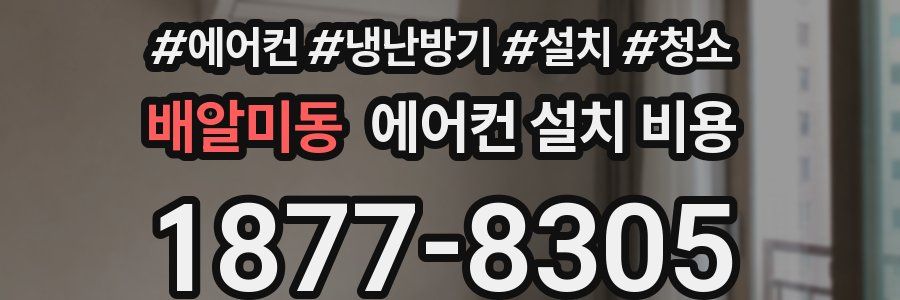 배알미동 에어컨 설치 비용
