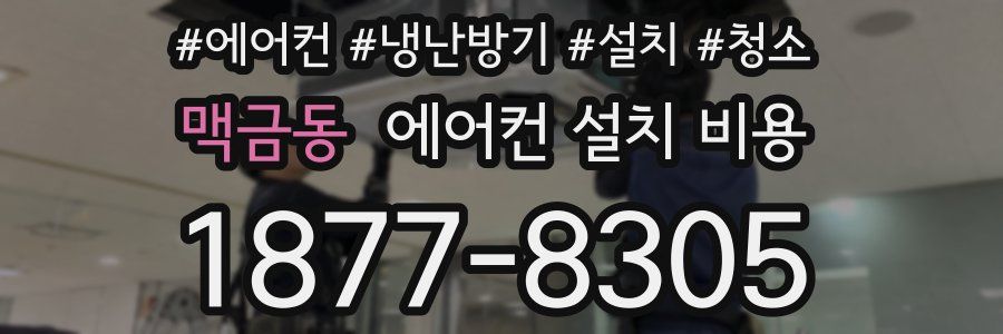 맥금동 에어컨 설치 비용
