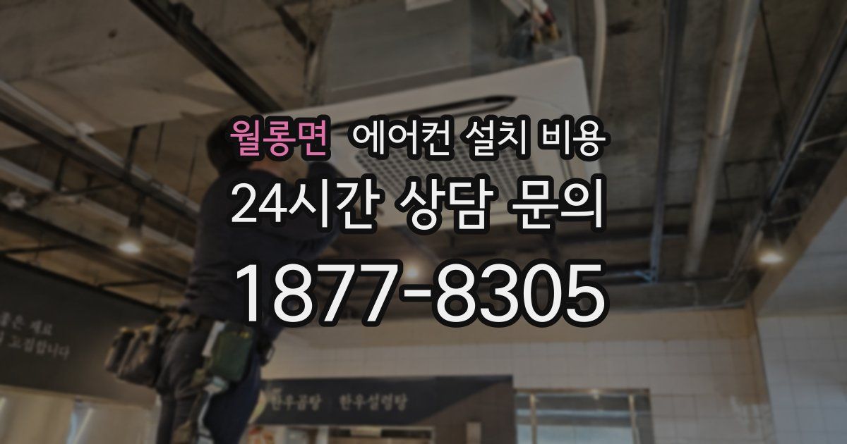 월롱면 에어컨 설치 비용