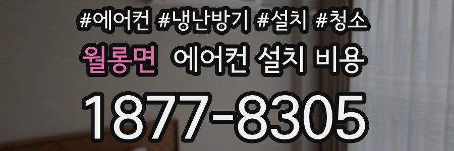 월롱면 에어컨 설치 비용