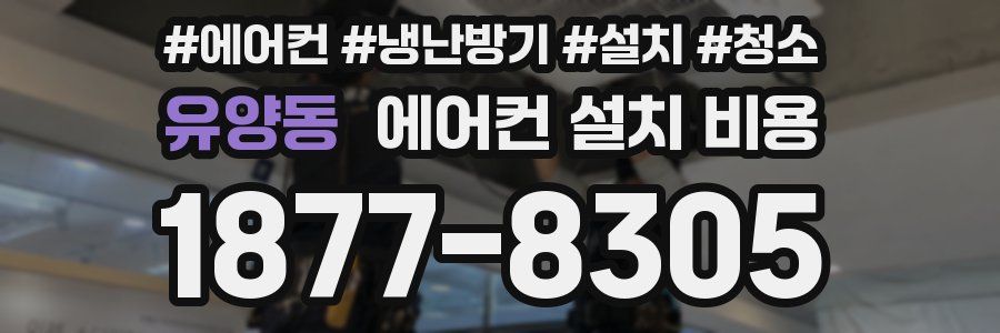 유양동 에어컨 설치 비용
