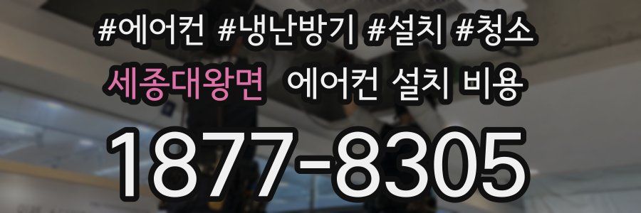 세종대왕면 에어컨 설치 비용