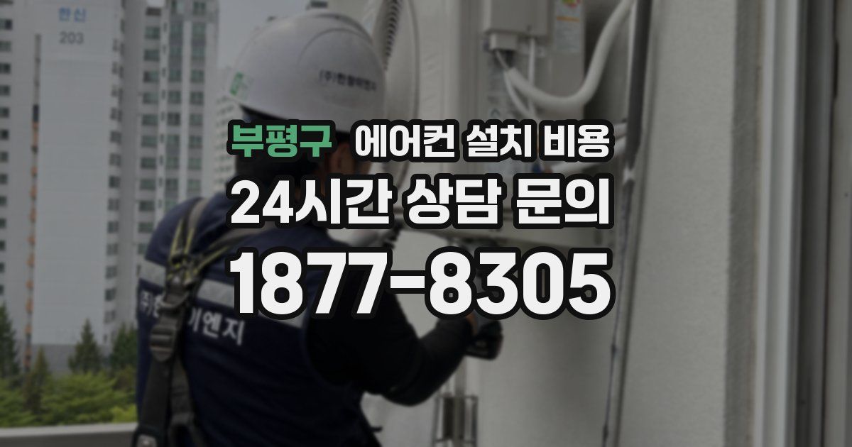 부평구 에어컨 설치 비용