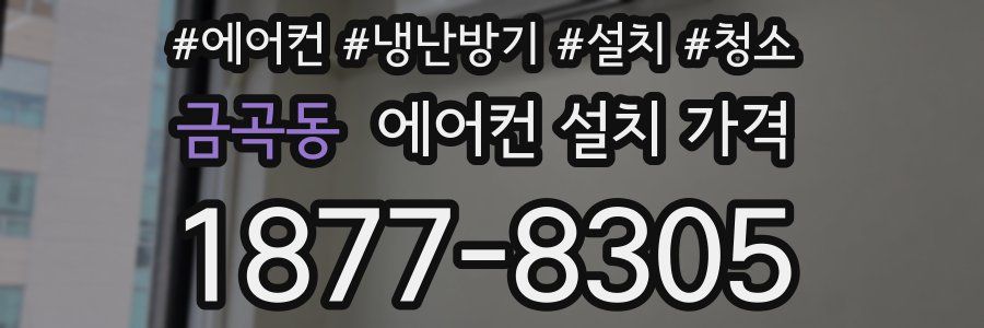 금곡동 에어컨 설치 가격