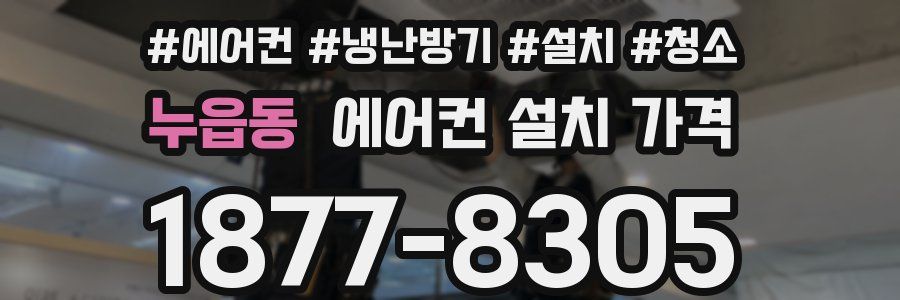 누읍동 에어컨 설치 가격