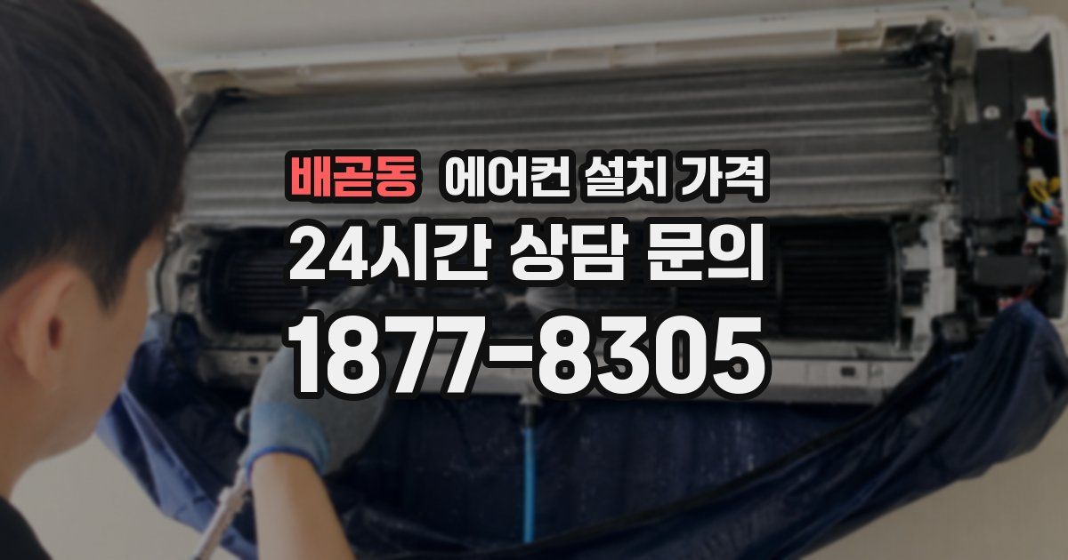 배곧동 에어컨 설치 가격