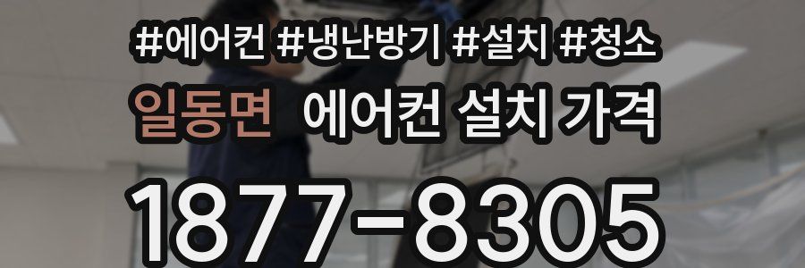 일동면 에어컨 설치 가격