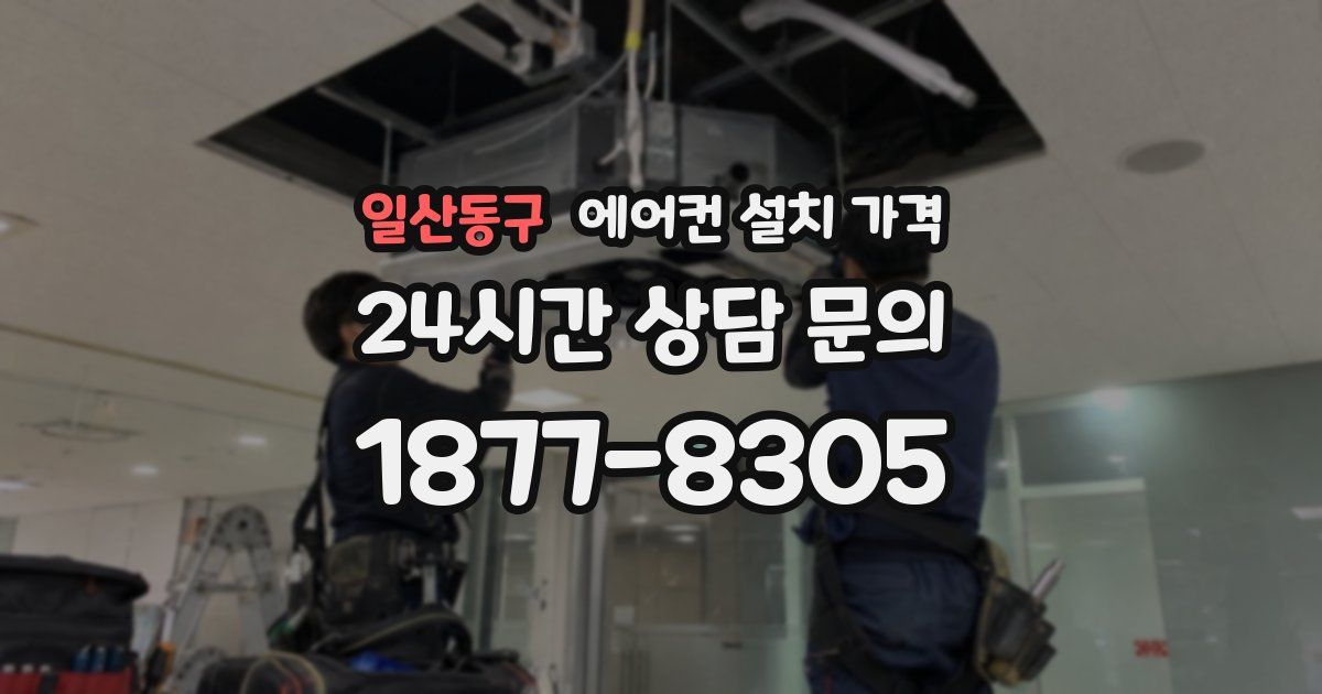 일산동구 에어컨 설치 가격