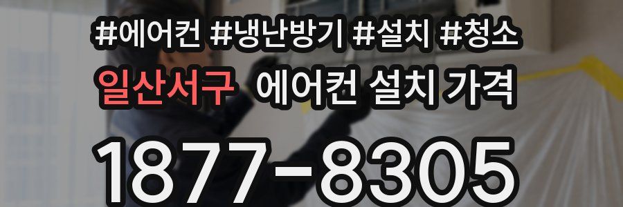 일산서구 에어컨 설치 가격