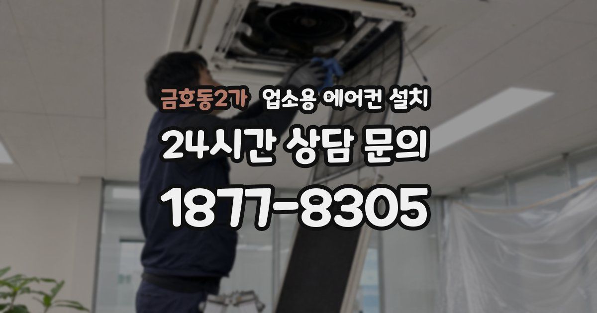 금호동2가 업소용 에어컨 설치