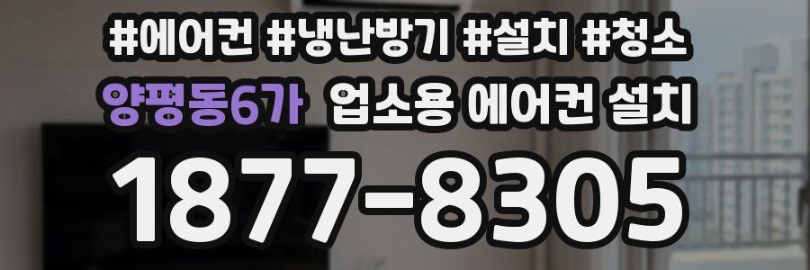 양평동6가 업소용 에어컨 설치