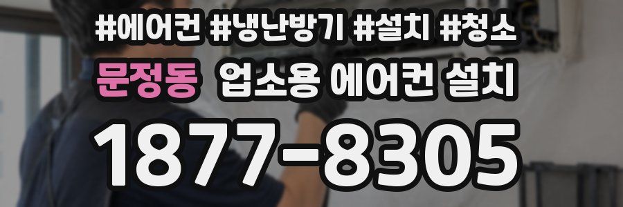 문정동 업소용 에어컨 설치