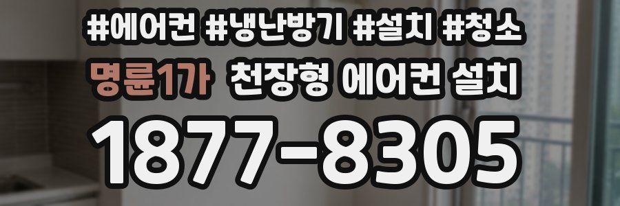명륜1가 천장형 에어컨 설치