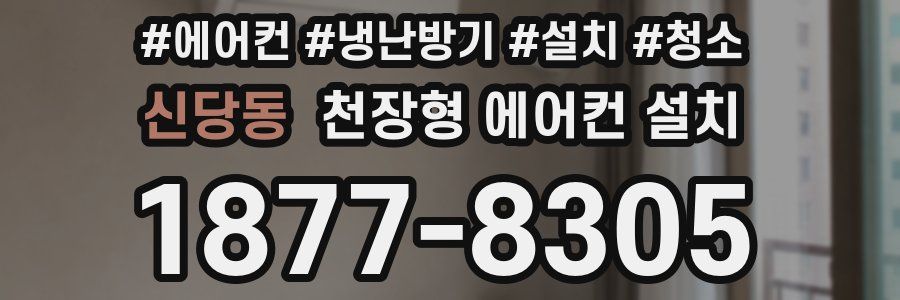 신당동 천장형 에어컨 설치